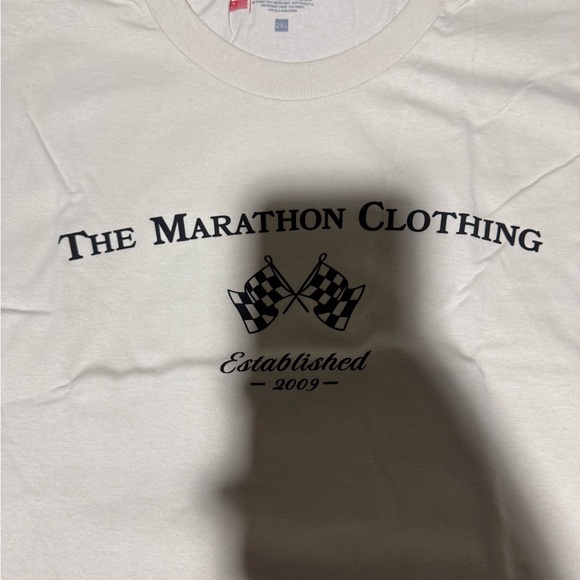 The Marathon Clothing Cream Race Flag Short Sleeve Tee - Picture 2 of 5